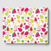 Twee-tit Fruitig 2e verjaardag Tutti Frutti Tropis Gastenboek (Achterkant)