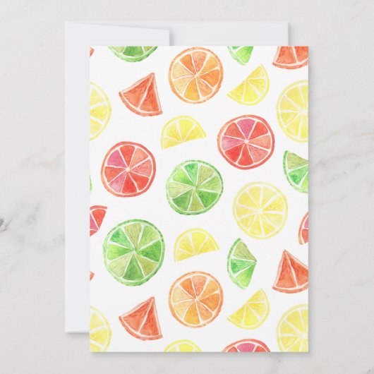 Twee-tit Frutti 2e verjaardag uitnodiging (Achterkant)