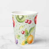 Twee-tit frutti fruit patroon verjaardagsfeestje papieren bekers (Rechts)