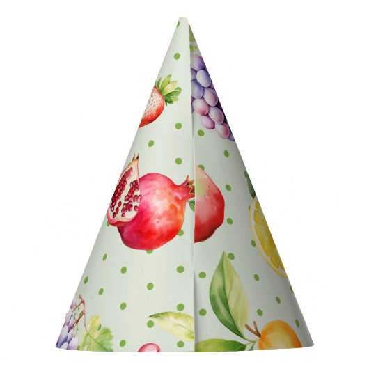 Twee-tit frutti meisje verjaardagsfeestje feesthoedjes (Achterkant)