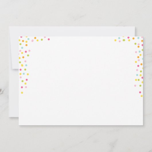 Twee-tit frutti party uitnodigen Tutti fruitige ve Kaart (Achterkant)