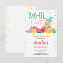 Twee-tit Frutti Tutti Fruitig Verjaardag Fruit Zom
