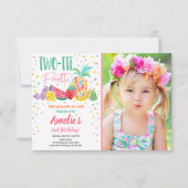 Twee-tit Frutti Tutti Fruitig Verjaardag Fruit Zom Kaart (Voorkant)