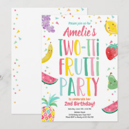 Twee-tit Frutti Tutti Fruitig Verjaardag Fruit Zom Kaart