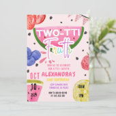 Twee-tit Frutti Tutti Frutti 2e verjaardag Kaart (Staand voorkant)