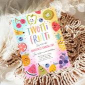 Twee-tit Frutti Twotti Fruit Tropische 2e Verjaard Kaart