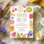 Twee-tit Frutti Twotti Fruit Tropische 2e Verjaard Kaart