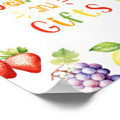 Twee-titi frutti verjaardagskaarten en geschenken poster (Hoek)