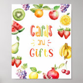 Twee-titi frutti verjaardagskaarten en geschenken poster (Voorkant)