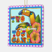 Twee Toekans Keramisch Ornament (Links)