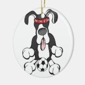 Twee ton vun-versiering keramisch ornament (Links)