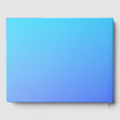 Twee Tone Blue Color Combination Gastenboek (Achterkant)