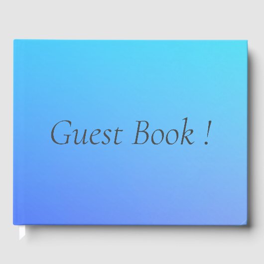Twee Tone Blue Color Combination Gastenboek (Voorkant)