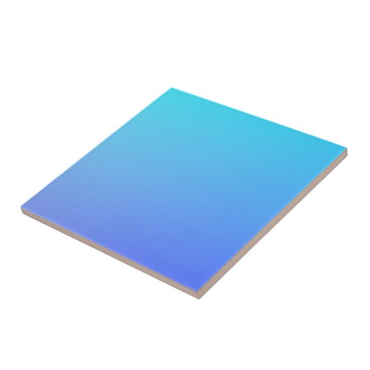 Twee Tone Blue Color Combination Tegeltje (Zijkant)