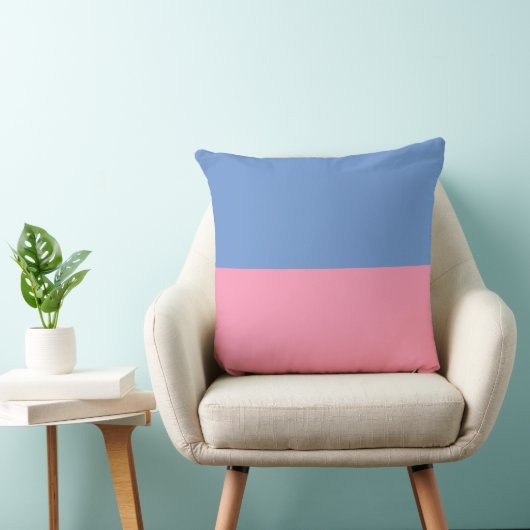 Twee Tone Blue- en Roze Neursery Cushion Kussen (Stoel)