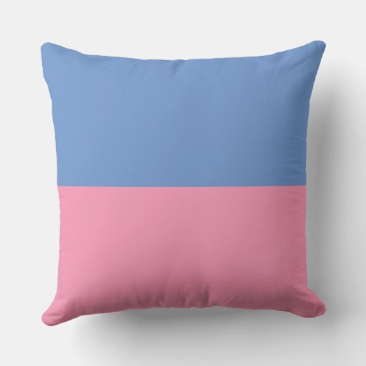 Twee Tone Blue- en Roze Neursery Cushion Kussen (Achterkant)