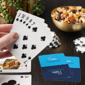 Twee Tone Blue-speelkaarten met naam Pokerkaarten (Insitu)