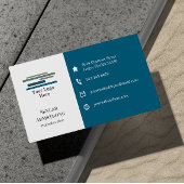 Twee Tone Blue White, je Logo pictogrammen één ver Visitekaartje