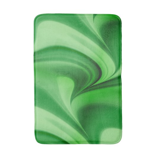 Twee Tone Emerald Swirl Badmat (Voorkant Verticaal)