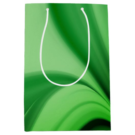 Twee Tone Emerald Swirl Medium Cadeauzakje (Voorkant)