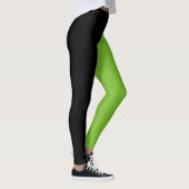 Twee Tone Green Black Halloween Leggings (Rechts)
