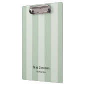 Twee Tone Green Stripe, #1 vrijwilliger met naam Klembord (Links)