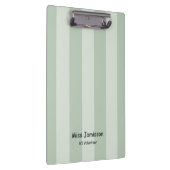 Twee Tone Green Stripe, #1 vrijwilliger met naam Klembord (Rechts)