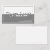 Twee Tone Grey White, professioneel Visitekaartje (Voorkant / Achterkant)