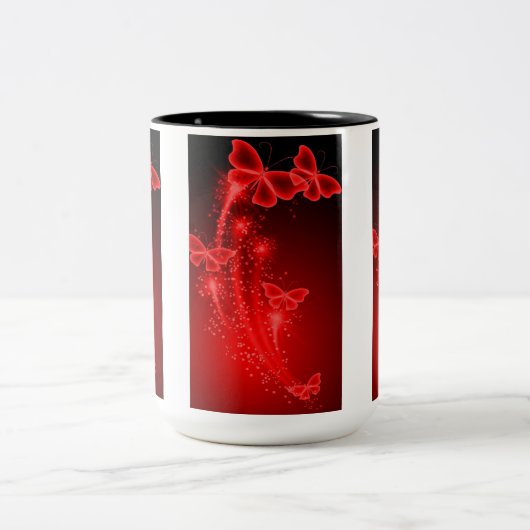 Twee-Tone Mok Ontwerp: Stijlvolle en Moderne Drink (Center)