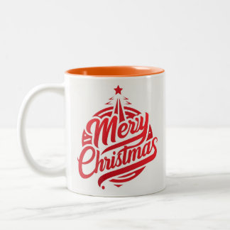 Twee-Tone Mok vrolijk kerstfeest