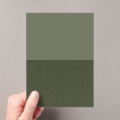 Twee-Tone Moss Green Acryl Uitnodigen - Uitnodigingen (Insitu (Draagbaar))