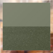 Twee-Tone Moss Green Window Cling – Smooth & Textu Raamsticker (Vel 2)