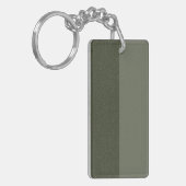 Twee-Tone Moss Groene Acryl Sleutelhanger – Aanpas (Voorkant Links)
