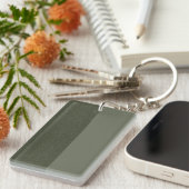 Twee-Tone Moss Groene Acryl Sleutelhanger – Aanpas (Voorkant Rechts)