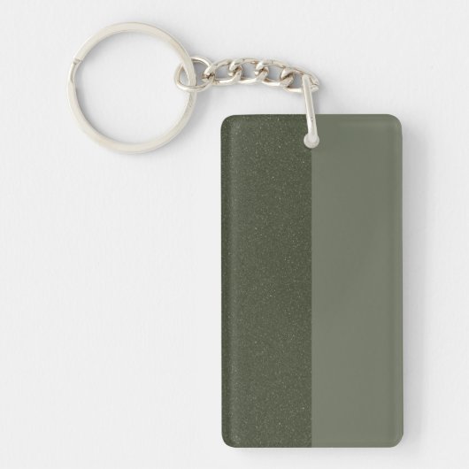 Twee-Tone Moss Groene Acryl Sleutelhanger – Aanpas (Voorkant)