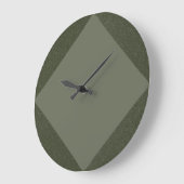 Twee-Tone Moss Groene Diamanten Klok (Hoek)