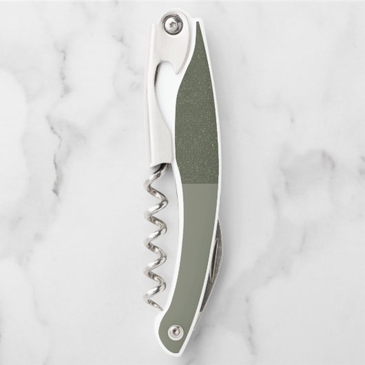 Twee-Tone Moss Groene Kurkentrekker - (Voorkant)