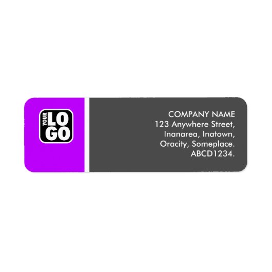 Twee Tone - Paars en grijs Etiket (Voorkant)