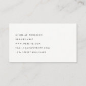 Twee Tone Paars / Grijs Visitekaartje (Achterkant)