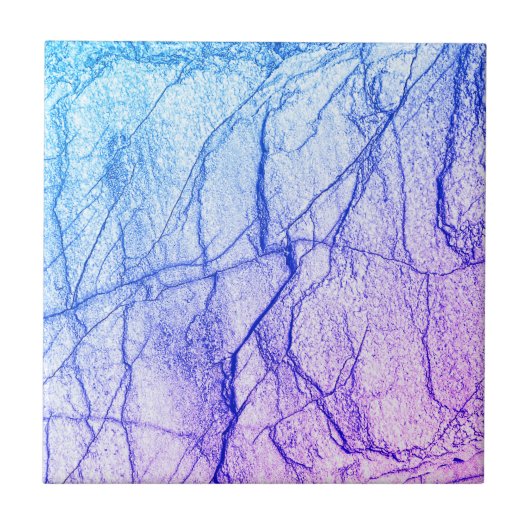 Twee Tone Paarse marmer Tegeltje (Voorkant)