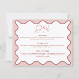 Twee Tone Pink Wavy Border - Kaart van de Omsluiti