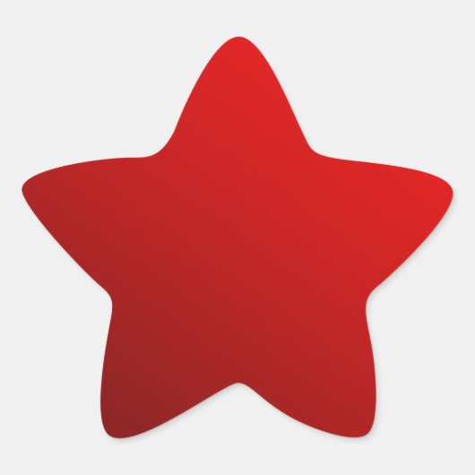 Twee Tone Red Ster Sticker (Voorkant)