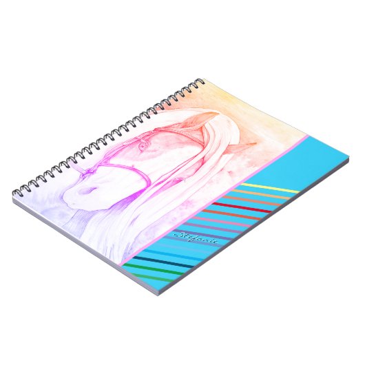 Twee Tone (regenboog) Notitieboek (Linkerzijde)