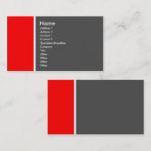 Twee Tone (rood en grijs) Visitekaartje (Voorkant / Achterkant)