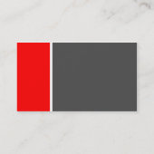 Twee Tone (rood en grijs) Visitekaartje (Achterkant)