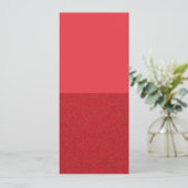 Twee-Tone Rood Vertical Uitnodiging – Aanpasbaar (Staand voorkant)