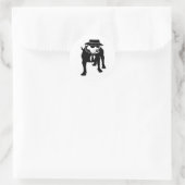 Twee Tone Ska Dog Ronde Sticker (Tas)