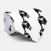 Twee Tone Ska Dog Stropdas (Opgerold)