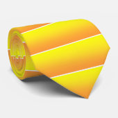 Twee Tone Sunshine Yellow Stropdas (Opgerold)