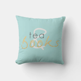 Twee Tone Tea en Books Sierkussen